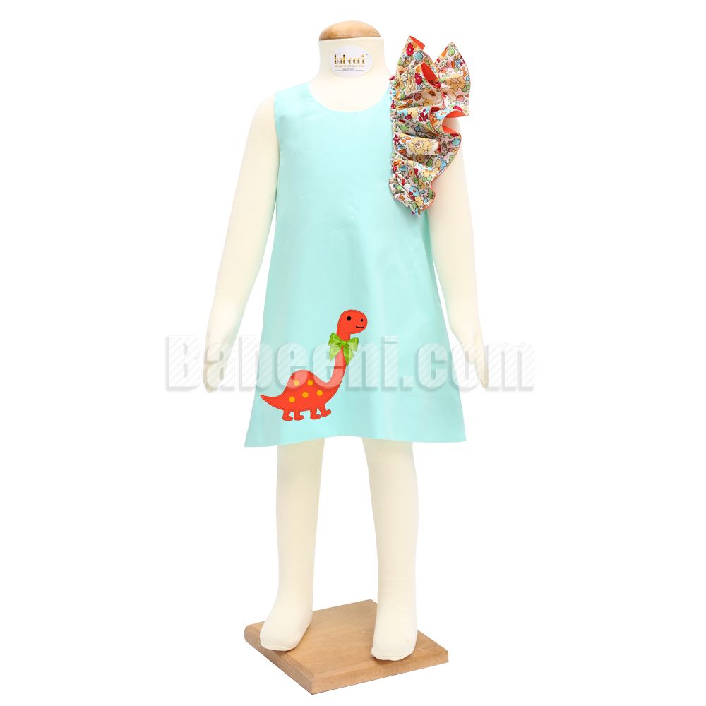 Volume sleeve dress for little girls - DR 2850